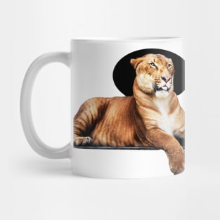 Tiger feline in pose of king of animals Mug